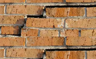 Brick wall with serious structural damage in Allentown, PA