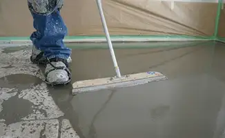 Uneven floor being professionally repaired in Allentown, PA